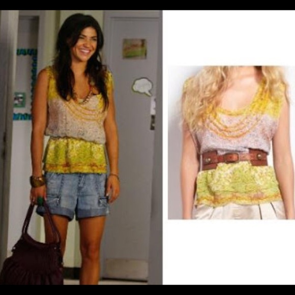 Diane von Furstenberg beaded silk blouse - Picture 2 of 6